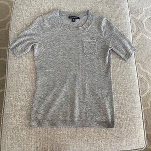 Banana Republic gray short sleeve sweater
